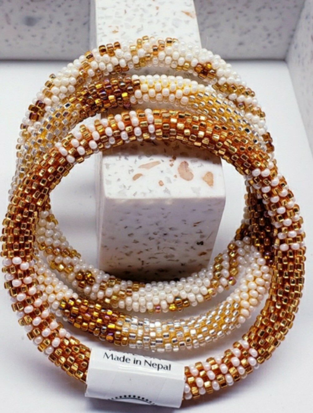 CAIRO -Original Roll-On® Bracelets, 7" round, made in Nepal #3 (pcs)